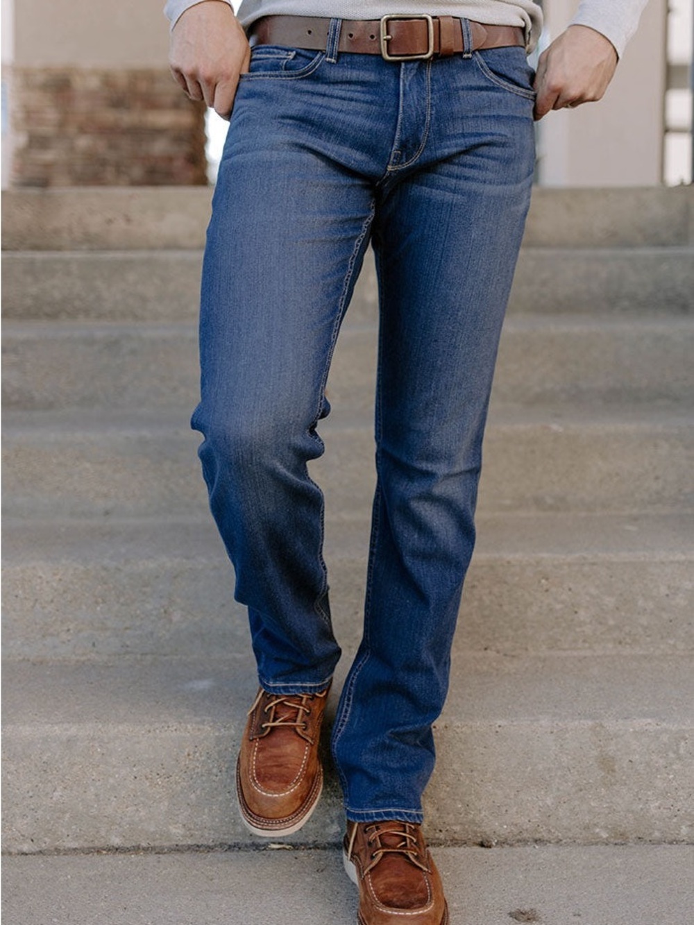PAIGE NORMANDIE STRAIGHT FIT MEN’S JEAN, Dark Denim, 29